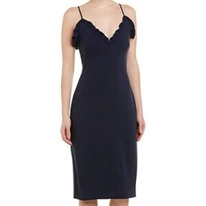 Black Halo Women's Biscayne Black Sheath Slip Dress Size 2